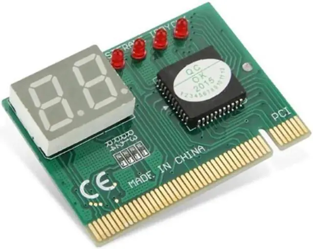 Alt view image 6 of 6 - Post Card PC Diagnostic 2 Digit PCI Post Card Adapter Motherboard Tester Analyzer Plastic Metal High Stability Code for Computer