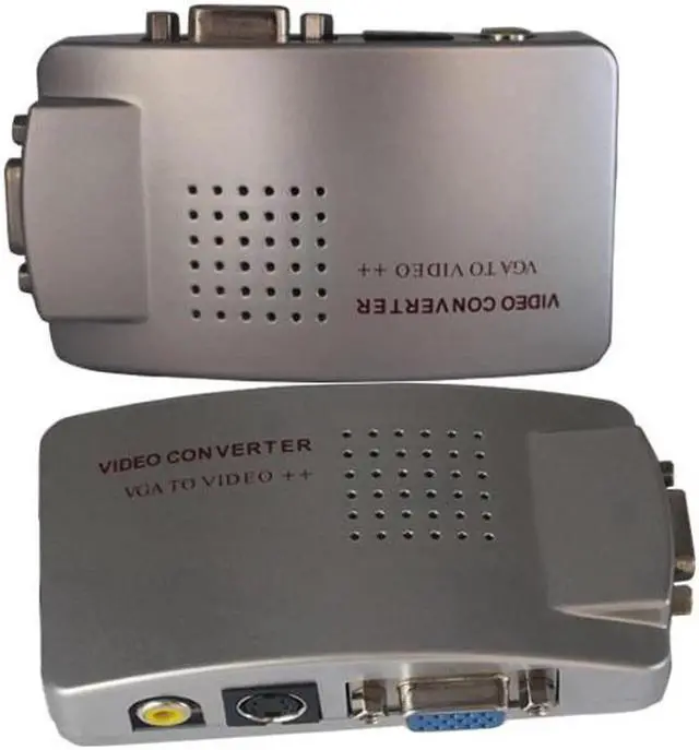 Alt view image 3 of 5 - SimpleStone PC Laptop VGA to AV RCA TV Monitor S-video Signal Adapter Converter Switch Box 60322
