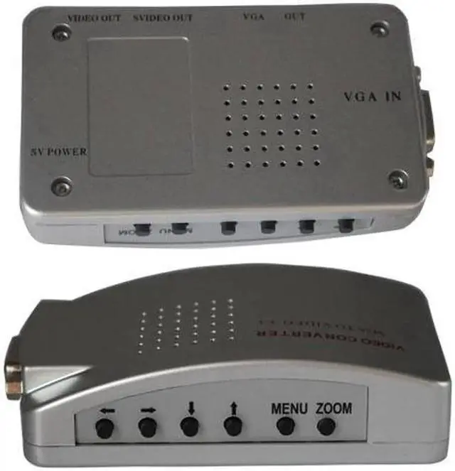 Alt view image 4 of 5 - SimpleStone PC Laptop VGA to AV RCA TV Monitor S-video Signal Adapter Converter Switch Box 60322