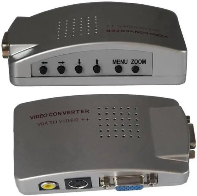 Alt view image 2 of 5 - SimpleStone PC Laptop VGA to AV RCA TV Monitor S-video Signal Adapter Converter Switch Box 60322