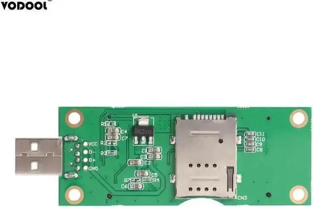 Alt view image 5 of 6 - Mini PCI-E to USB Adapter with SIM 8Pin Card Slot for WWAN/LTE Module Support SIM 6pin/8pin Card Connector