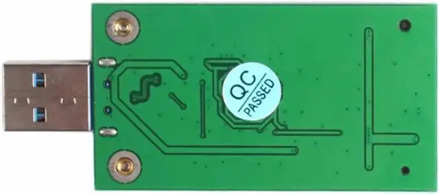 Alt view image 4 of 5 - Mini USB 3.0 to PCIE mSATA External SSD PCBA Conveter Adapter Card