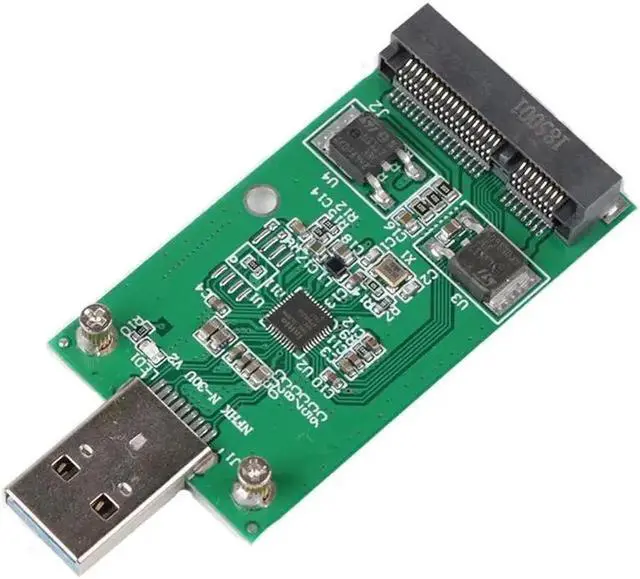 Alt view image 2 of 5 - Mini USB 3.0 to PCIE mSATA External SSD PCBA Conveter Adapter Card