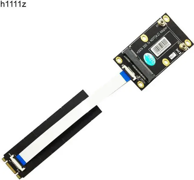 Main image of mSATA Adapter mSATA SSD to M.2 NGFF Key B Adapter Converter Card Kits with FFC Cable Metal Extender Bracket Screws for Computer
