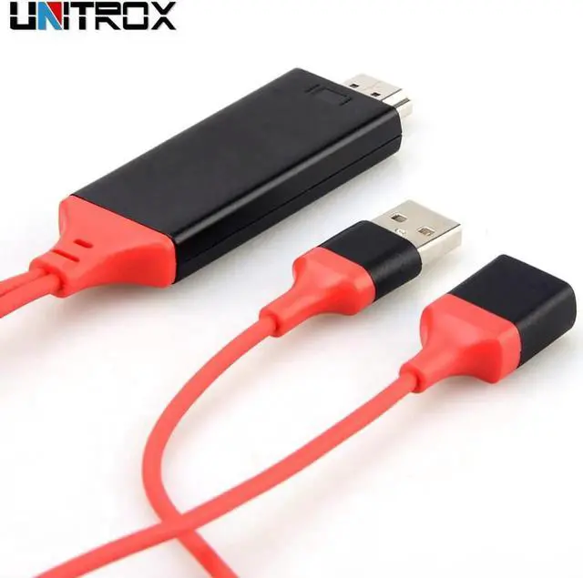 Main image of 1080P HDTV Digital AV Adapter HDMI Cable USB 2.0 Male and Female HD Video Converter Code for iPhone tv Smartphone Android Phones