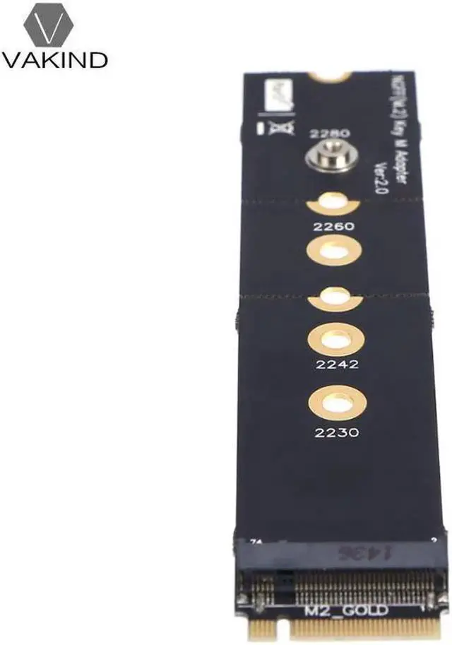 Alt view image 4 of 6 - Flexiable 4 Layer PCB PCI-e PCI Express M.2 NGFF M Key Extender Adapter Converter with Screw Driver Support 2280 2260 22110