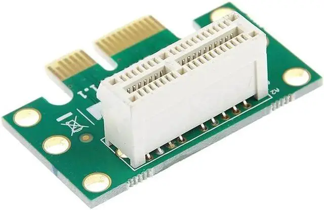 Alt view image 3 of 5 - PCI E PCI Express X1 Adapter Riser Card PCI E PCIE X1 to X1 Slot Converter Card 90 Degree For 1U Server Chassis