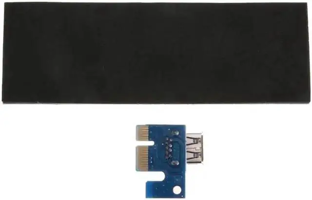 Alt view image 3 of 6 - 60CM PCI Express PCI-E 1X to 16X Riser Card Extender PCIE Adapter + USB 3.0 Cable & 15Pin SATA to 4Pin IDE Power Cord