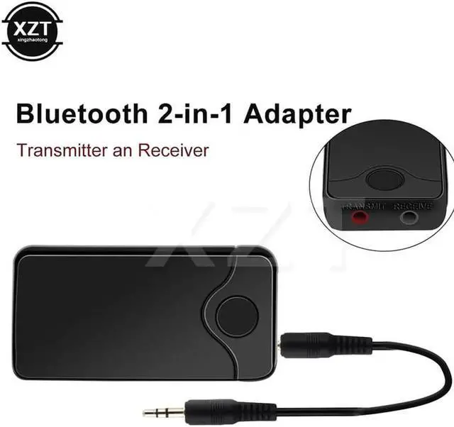 Alt view image 4 of 5 - HIFI Audio With 3.5MM 2in1 Bluetooth transmitter receiver Audio Input And Output Wireless Adapter For TV Bluetooth Music sender