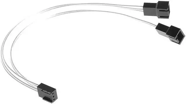 Main image of 3Pin Female Y-Splitter to Dual 2 Pin Male Mainboard Power Cable Adapter PC Computer Case Fan Connect Wire Splitter Convert 11.81"