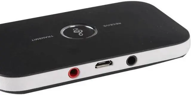 Alt view image 6 of 6 - Universal Bluetooth 3.5mm Stereo Transmitter Receiver Portable 2 in 1 Wireless Audio Adapter Output for Headphones TV Computer