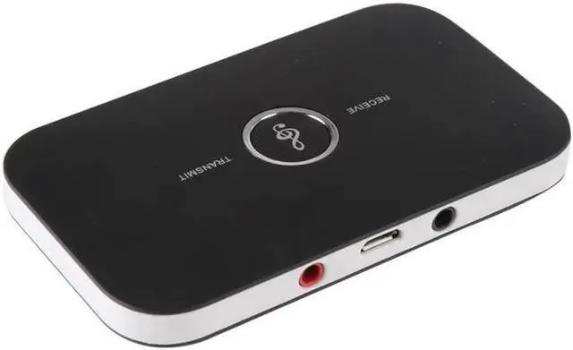 Alt view image 3 of 6 - Universal Bluetooth 3.5mm Stereo Transmitter Receiver Portable 2 in 1 Wireless Audio Adapter Output for Headphones TV Computer