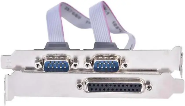 Alt view image 3 of 6 - PCI-E to 2 DB9 RS232 Serial Ports + 1 DB25 Parallel LPT Port Adapter Card for Desktops