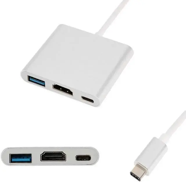 Alt view image 4 of 5 - 2018 Hot Sale USB-C USB 3.1 Type C to HDMI Digital AV USB 3.0 OTG USB-C Female Charger Video Cable Convertor Adapter