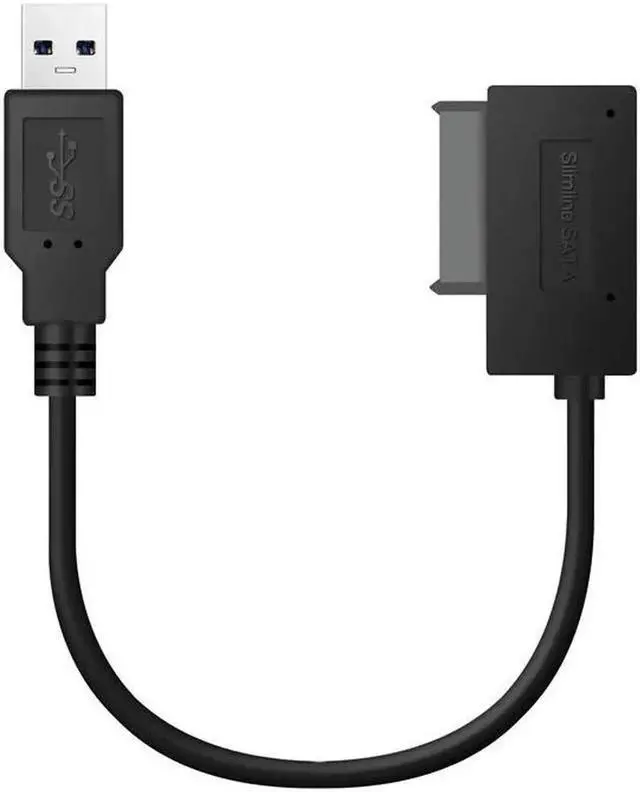 Alt view image 3 of 5 - USB to SATA USB 3.0 to 7+6 13Pin Slimline SATA Adapter Cable For HDD Drive Adapter For DVD/CD ROM