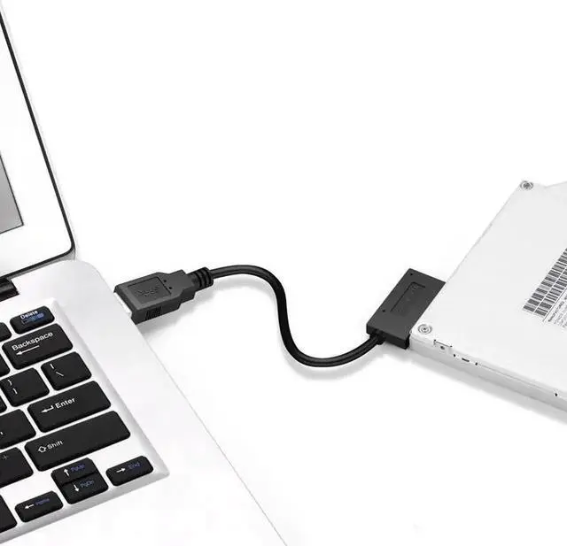 Alt view image 5 of 5 - USB to SATA USB 3.0 to 7+6 13Pin Slimline SATA Adapter Cable For HDD Drive Adapter For DVD/CD ROM