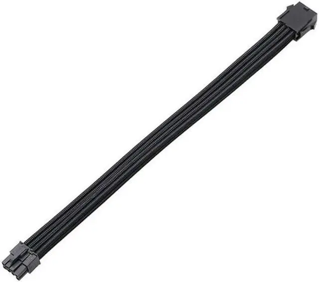 Main image of Mod Sleeved Cable, Black Power Supply Cable Extension Kit, 4+4PIN CPU(11.81")