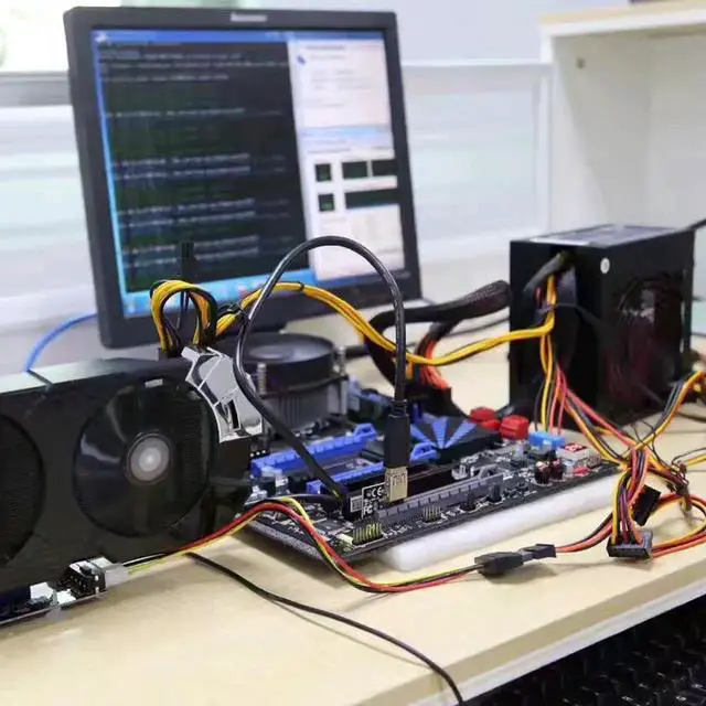 Alt view image 5 of 5 - PCI-E PCIE PCI 1X To 16 X Express Graphics Riser Card Adapter 15 Pin To 4 Pin With USB 3.0 Cords 60cm Cable for BTC Mining