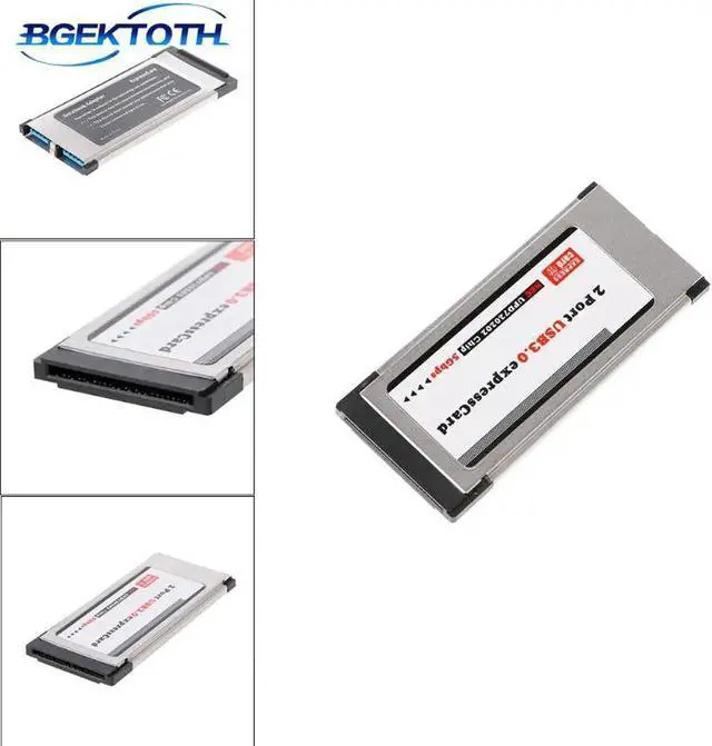 Main image of Notebook 3.0USB Expansion Card NEC PCI-E PCI Express To 2 Port USB 3.0 34 mm Expresscard Card Converter Adapter