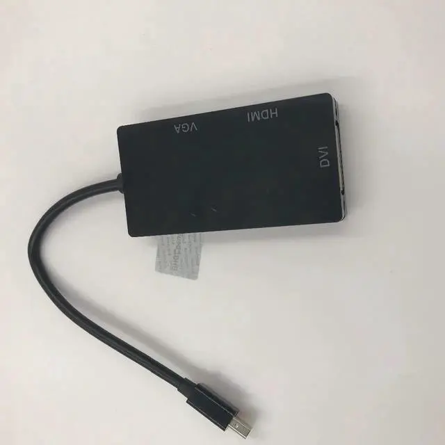 Alt view image 6 of 6 - Mini Display Port to DVI+VGA+HDMI Adapter OBlong Style Mini DP Converter Support 4K 1080P For Monitor Computer TV Amplifier 15cm