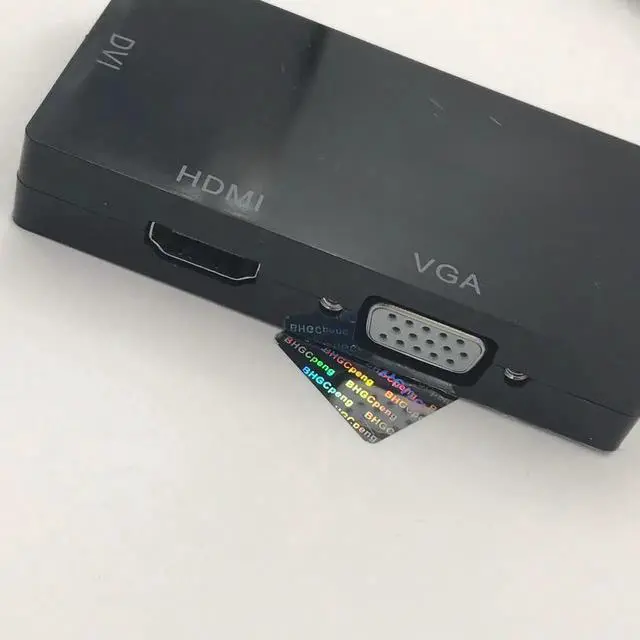 Alt view image 4 of 6 - Mini Display Port to DVI+VGA+HDMI Adapter OBlong Style Mini DP Converter Support 4K 1080P For Monitor Computer TV Amplifier 15cm