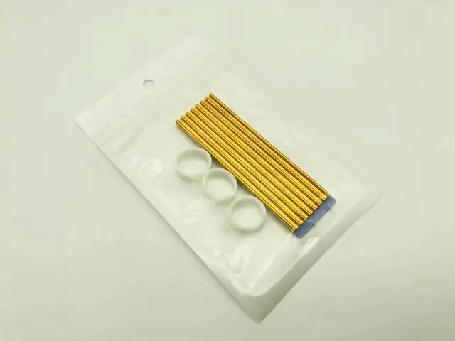 Alt view image 3 of 6 - 5PCS M.2 Heatsink SSD Aluminum alloy Cooling Cooler Heatsink Thermal Pads for NGFF NVME PCIE 2280 SSD Hard Drive Disk Gold Color