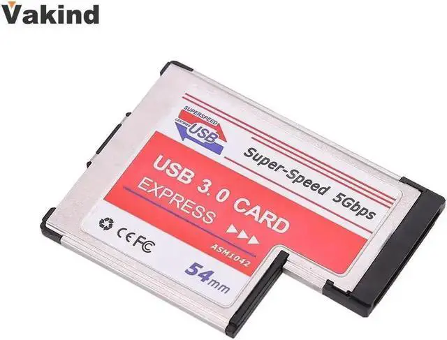 Alt view image 2 of 6 - USB 3.0 Super Speed Expansion PCMCIA Express Card 2-Port Laptop ASM Chip Adapter Up to 5Gbps