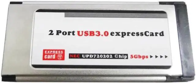 Alt view image 5 of 6 - PCI Express to USB 3.0 Dual 2 Ports PCI E Card Adapter for NEC Chipset 34MM Slot ExpressCard Converter 5 Gbps PCMCIA ExpressCard