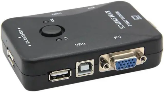 Main image of Usb Kvm Switch Switcher 2 Port Vga Svga Switch Box Usb 2.0 Mouse Keyboard 1920X1440 Switch Box
