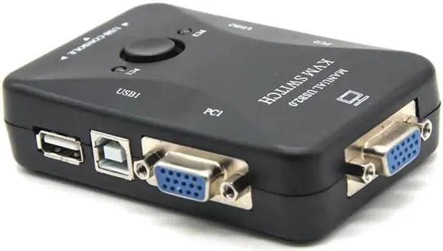Alt view image 5 of 6 - Usb Kvm Switch Switcher 2 Port Vga Svga Switch Box Usb 2.0 Mouse Keyboard 1920X1440 Switch Box