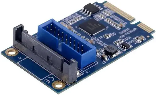 Alt view image 3 of 5 - Mini PCI-Express PCI-E to USB 3.0 19pin Header Card Adapter For Win 7 8