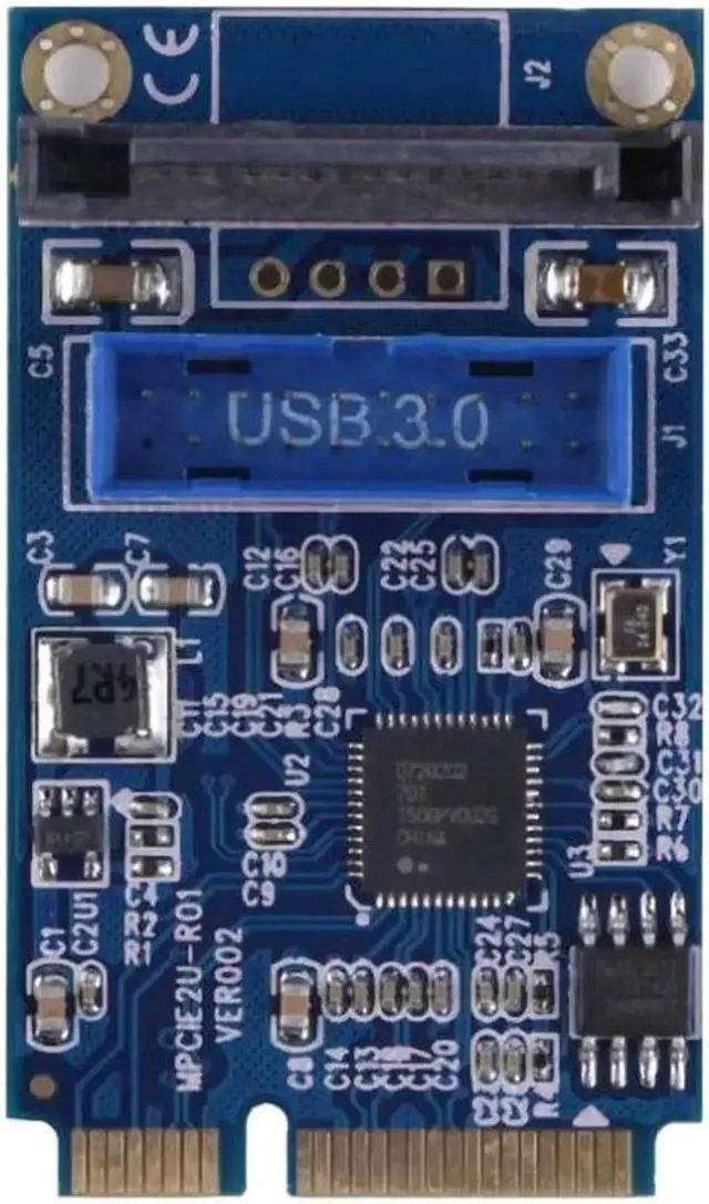Alt view image 4 of 5 - Mini PCI-Express PCI-E to USB 3.0 19pin Header Card Adapter For Win 7 8