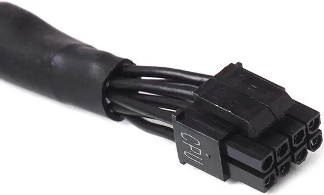 Alt view image 3 of 6 - Aomoproing High quality Black CPU 8Pin to 8(4+4)-Pin Modular Power Supply Cable for C*orsair RM550X RM650X RM750X RM850X RM1000X