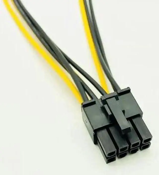 Alt view image 6 of 6 - 10PCS Dual SATA 15pin to 8pin Graphic Card Power Adapter Cable 20cm PCIE SATA Power Supply Cable 8p to SATA for BTC Miner Mining