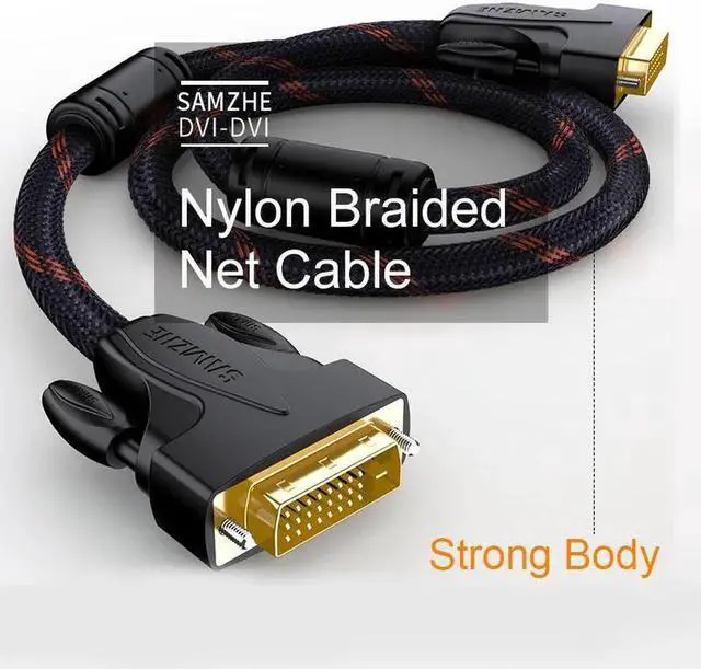 Alt view image 2 of 4 - 1080P DVI Cable 24+1 Model 18 Pin Single Dual 1m/1.5m/2m/3m/5m/8m/10m DVI to DVI Cable Adapter for Projector Laptop TV