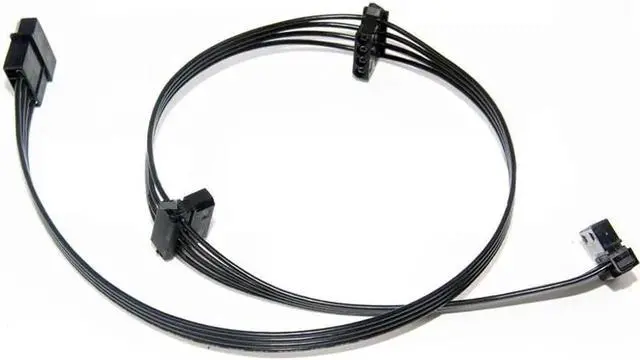 Alt view image 2 of 5 - Computer Cables 4Pin Power Supply Cable Extension Cable D Port Fan Cable 1to3 1to4 1to5 30cm 40cm 70cm Power Supply Cable