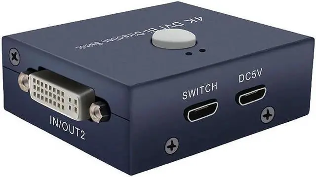 Alt view image 6 of 6 - HDMI Switch 4K@30Hz 2X1 DVI Bi-Directional HDMI Switcher UHD 4Kx2K Splitter for HDTV/PS4/ One/Apple TV/Fire Stick