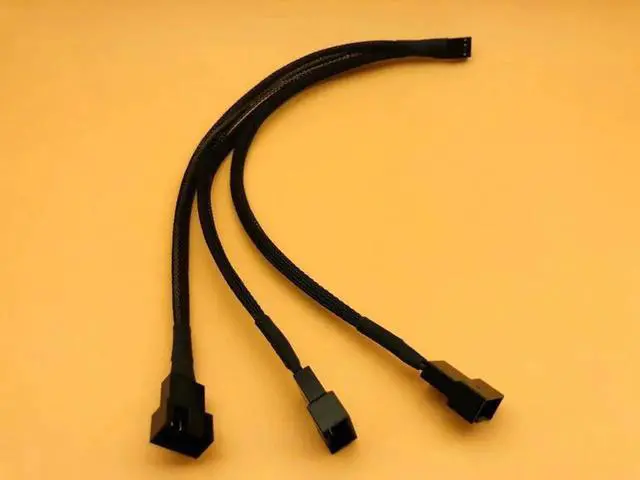 Alt view image 2 of 6 - 5PCS 4Pin Splitter Cable 1 to 3 PWM 4P Female to 3/4 Pin PWM Fan Adapter for Computer Case CPU Fan Mining Cooling Fans Hub Cable