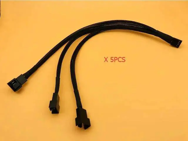 Main image of 5PCS 4Pin Splitter Cable 1 to 3 PWM 4P Female to 3/4 Pin PWM Fan Adapter for Computer Case CPU Fan Mining Cooling Fans Hub Cable