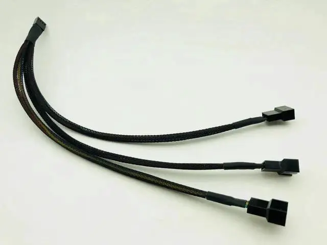 Alt view image 5 of 6 - 5PCS 1 to 3 PWM 4Pin Splitter Cable 4P Female to 3/4 Pin PWM Fan Adapter for Computer Case CPU Fan Mining Cooling Fans Hub Cable