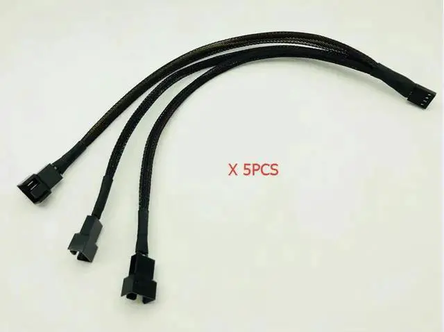 Main image of 5PCS 1 to 3 PWM 4Pin Splitter Cable 4P Female to 3/4 Pin PWM Fan Adapter for Computer Case CPU Fan Mining Cooling Fans Hub Cable