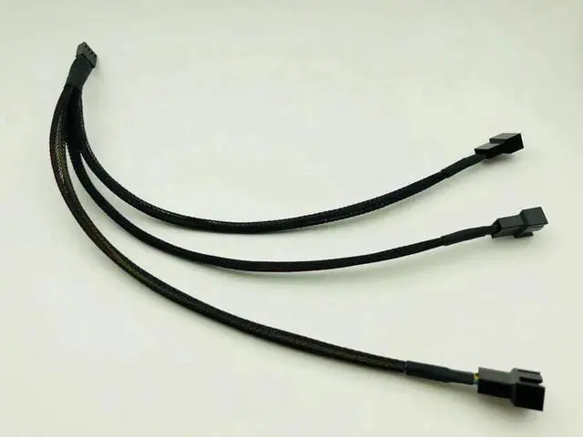 Alt view image 2 of 6 - 5PCS 1 to 3 PWM 4Pin Splitter Cable 4P Female to 3/4 Pin PWM Fan Adapter for Computer Case CPU Fan Mining Cooling Fans Hub Cable