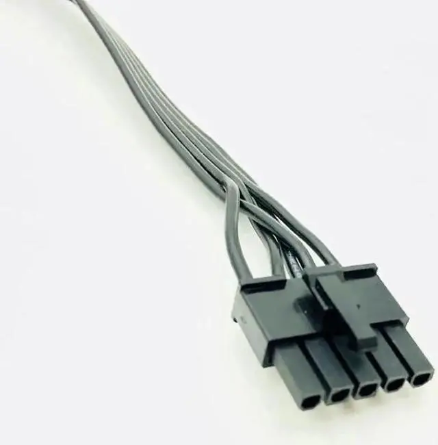 Alt view image 4 of 6 - 5Pin Male 1 to 3 SATA 15Pin Modular Power Supply Cables Extension Cable 90 Degree SATA SSD Power Port Multiplier only for Great Wall