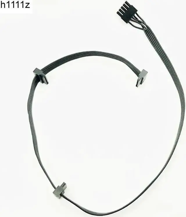 Main image of 5Pin Male 1 to 3 SATA 15Pin Modular Power Supply Cables Extension Cable 90 Degree SATA SSD Power Port Multiplier only for Great Wall