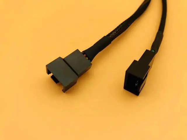 Alt view image 3 of 6 - 5PCS 30CM Computer PC Fan Cable 4Pin Female Y Splitter to Dual 3/4 Pin Male Motherboard Fan Connect Splitter Power Cable Adapter