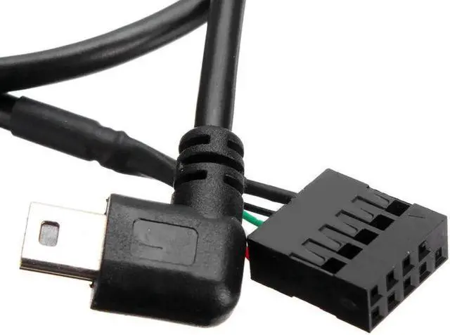 Alt view image 2 of 6 - Aomoproing 1pc USB Interface CPU Cooler Cable For C/ORSAIR Hydro Series H80i H100i H110i H115i Black Plastic Material 58cm Corsair USB