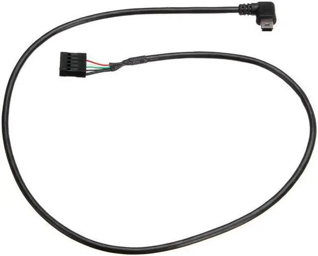 Alt view image 5 of 6 - Aomoproing 1pc USB Interface CPU Cooler Cable For C/ORSAIR Hydro Series H80i H100i H110i H115i Black Plastic Material 58cm Corsair USB