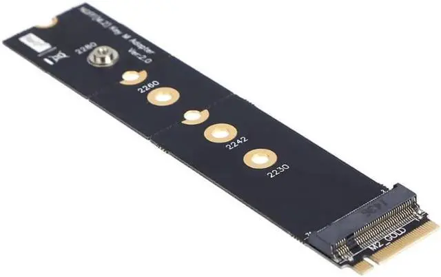Alt view image 5 of 6 - Aomoproing Flexiable PCI-e to M.2 NGFF M Key Extender Adapter PCI-E Riser Card M.2 NGFF Expansion Card Convertor with Screws