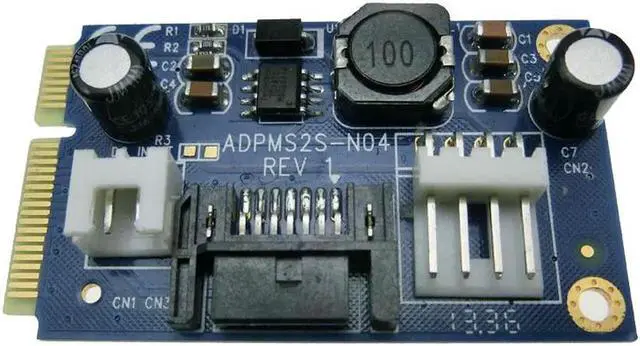 Alt view image 3 of 6 - MSATA to SATA adapter card pci-e to 3*sata hard drive adapter card mSATA SSD expansion card