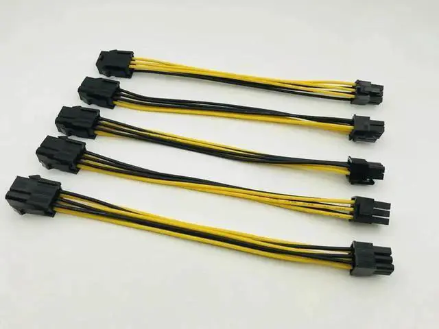 Alt view image 5 of 6 - 5PCS PCI Express PCIe 6Pin to 6 Pin Power Extension Cable 6Pin Connector Male to Female Graphics Card Power Extension Cable 20CM